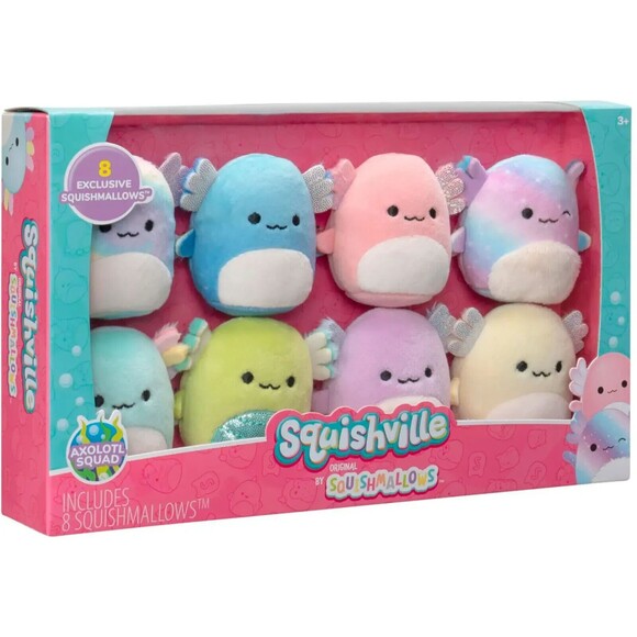 Jazwares Squishmallows Squishville - Axolotl Squad 8-Pack - 2" Plush RARE - Picture 4 of 12